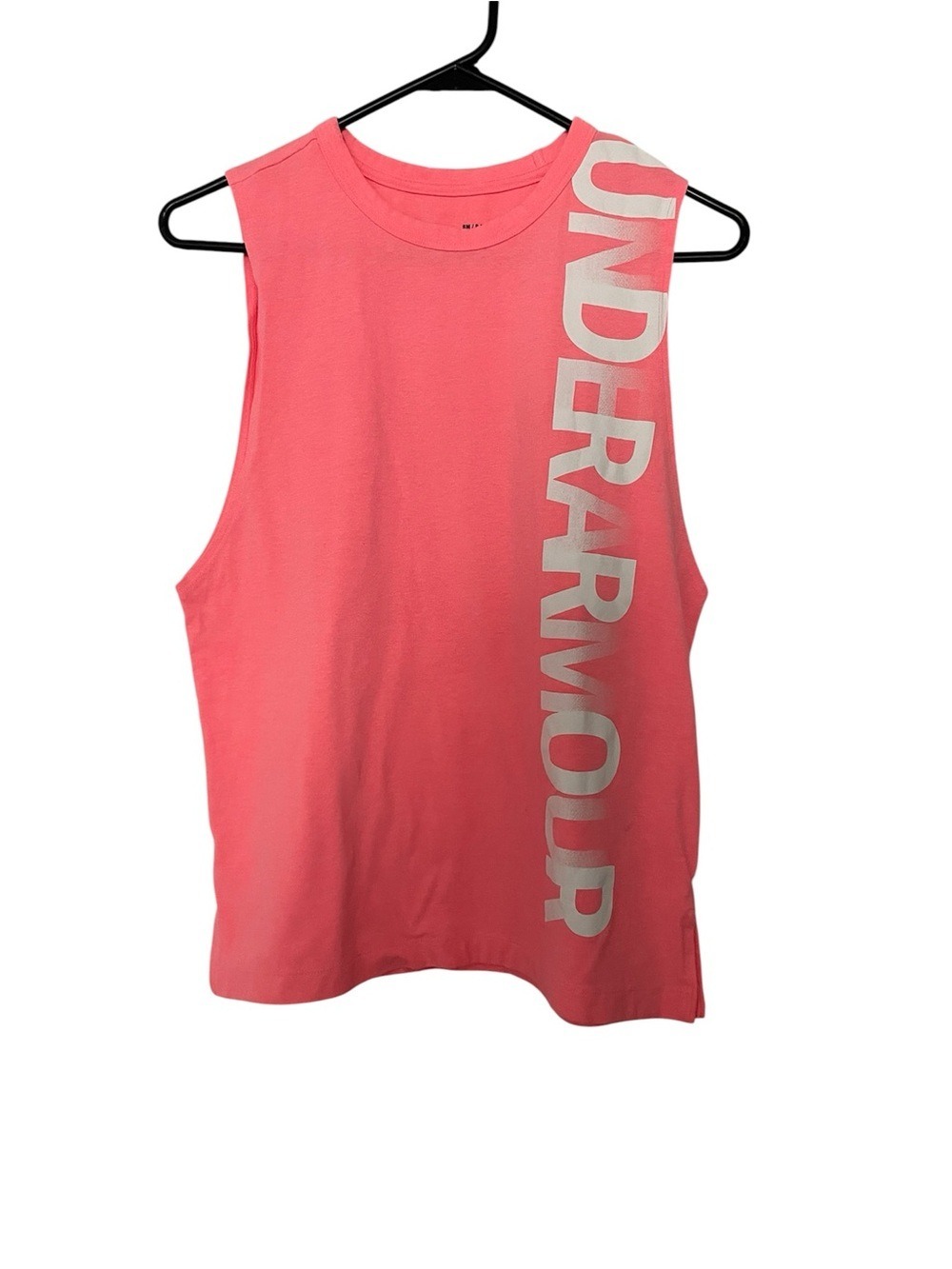 Under Armour Coral Pink Athletic Muscle Tank Top